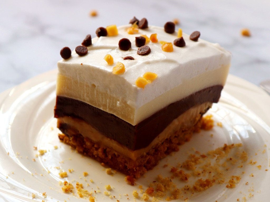 Peanut Butter and Chocolate Lasagna