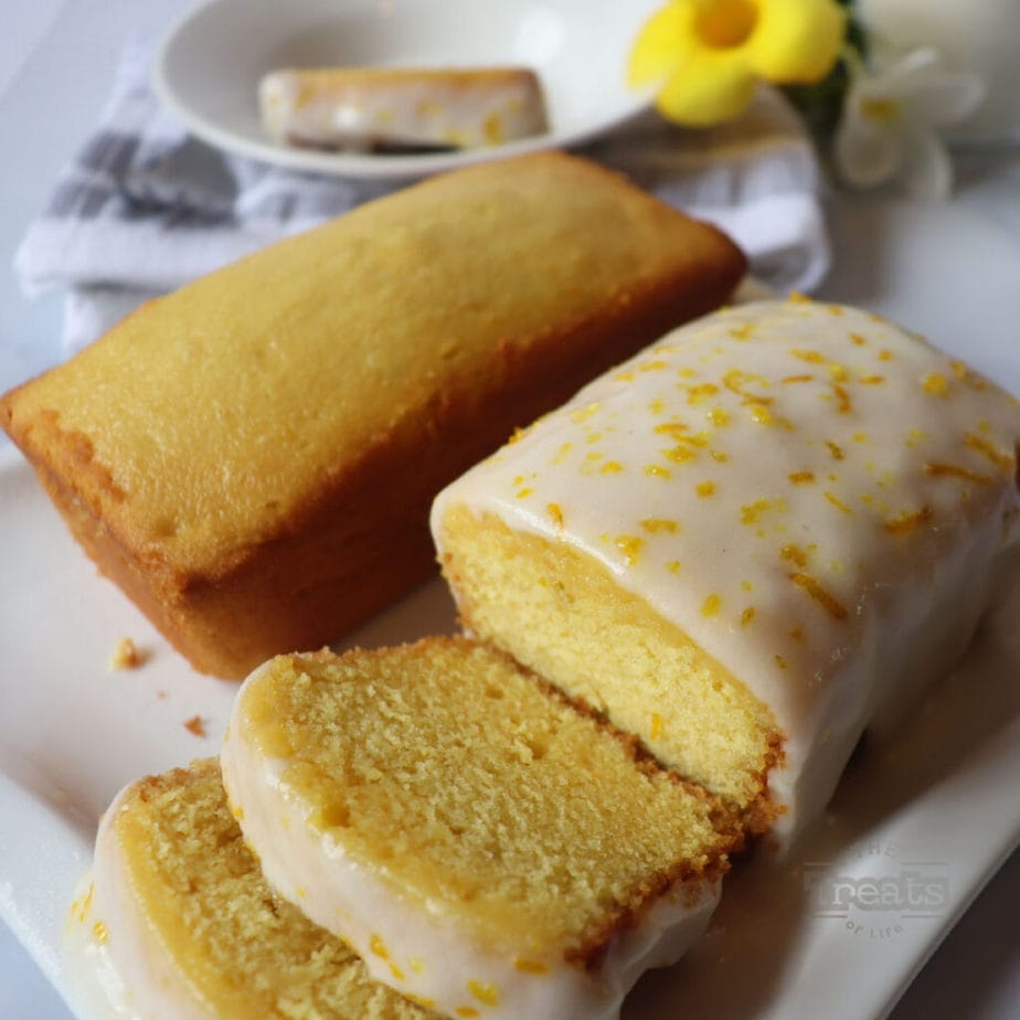 Orange sponge loaf cake