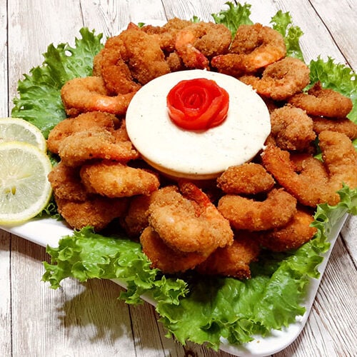 Fried Shrimp served with Tartar Sauce recipe